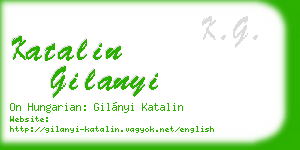 katalin gilanyi business card